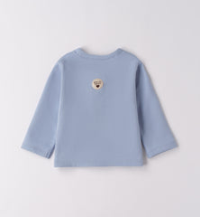 felpa aperta manica lunga con bottoni neonata