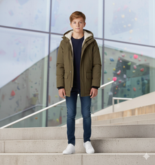 giubbotto modello parka eco ragazzo