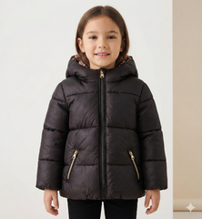 giubbotto reversibile imbottito bambina