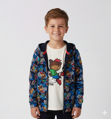 felpa con cappuccio bambino