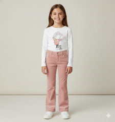 pantaloni a zampa bambina