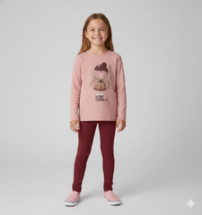 completo manica lunga bambina