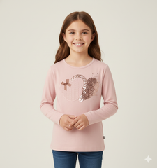 maglietta manica lunga bambina