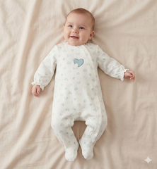 tuta intera con piede neonata