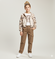 pantaloni cargo ragazza