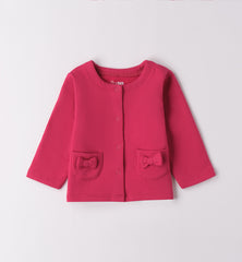 felpa aperta manica lunga con bottoni neonata