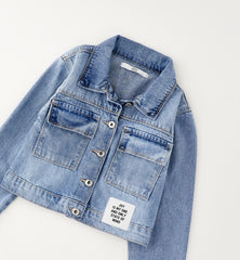 giacca denim ragazza