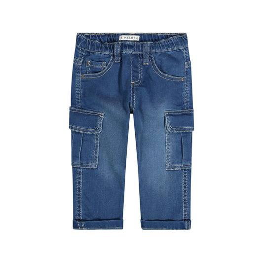 pantalone fake denim baby m.