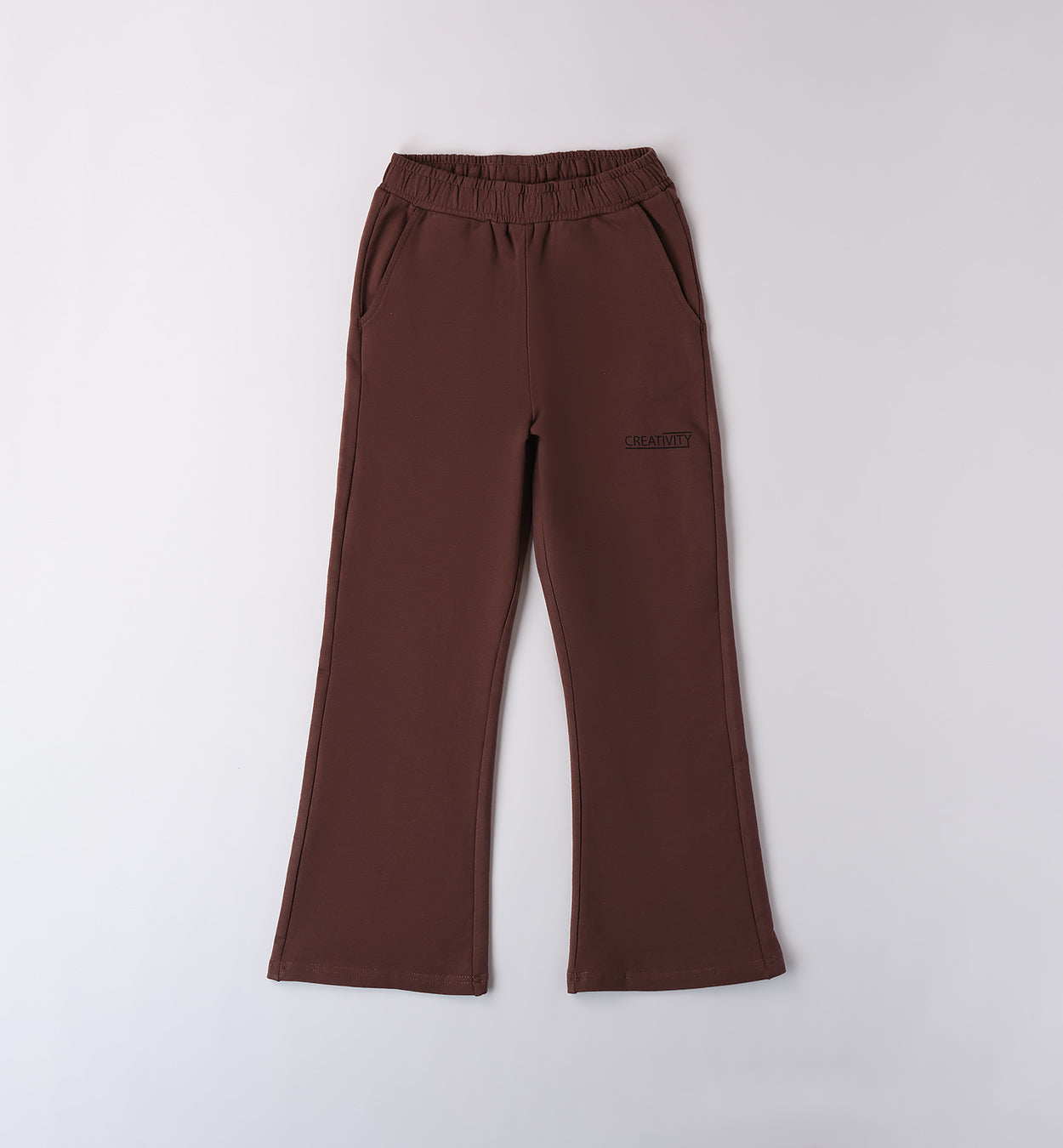 pantalone maglia tagliata lungo