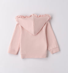 felpa aperta con zip bambina