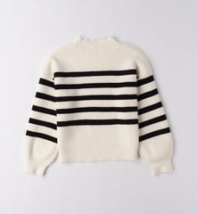maglione a righe ragazza