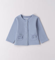 felpa aperta manica lunga con bottoni neonata