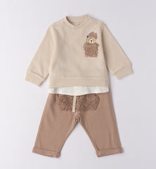 completo manica lunga + pantalone bambino