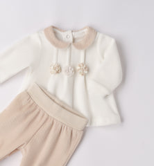 tutina 2 pezzi con piede neonata