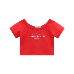 t-shirt crop ragazza