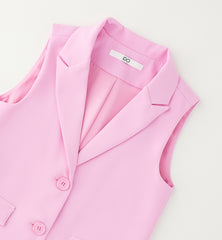 tailleur rosa bambina