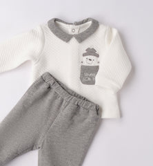 tutina 2 pezzi con piede neonato