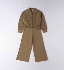 completo ragazza verde militare