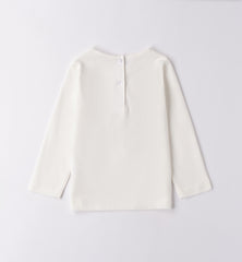 maglia girocollo manica lunga neonata/bambina