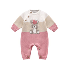 tutina s/piede tricot caldo cotone neonato/neonata