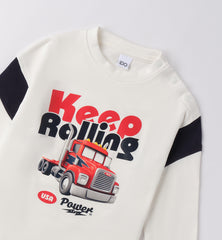 maglia girocollo manica lunga bambino