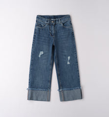 pantalone in jeans ragazza