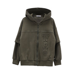 maglia c/capp. z/lunga jersone lavato ragazzo