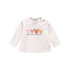 maglia girocollo manica lunga bambina