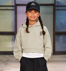 set felpa + t-shirt ragazza