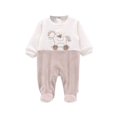 tutina intera in ciniglia neonato/neonata