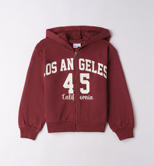 felpa ragazza con zip