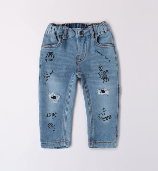 pantalone denim lungo