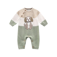 tutina s/piede tricot caldo cotone neonato/neonata