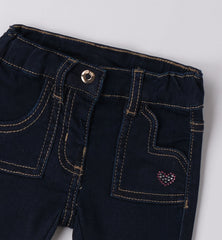 pantalone denim lungo bambina
