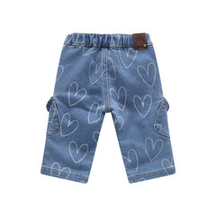 pantalone denim bambina