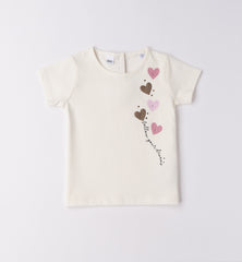 completo bambina con felpa, t-shirt e pantaloni a palazzo