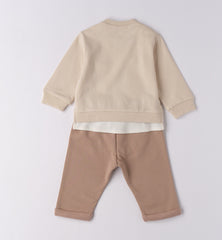 completo manica lunga + pantalone bambino