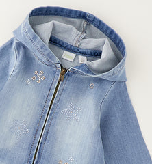 giacca denim bambina