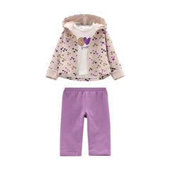 completo felpa str.invernale e jersey stretch bambina