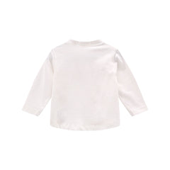 maglia girocollo manica lunga bambina