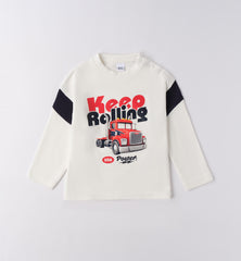 maglia girocollo manica lunga bambino